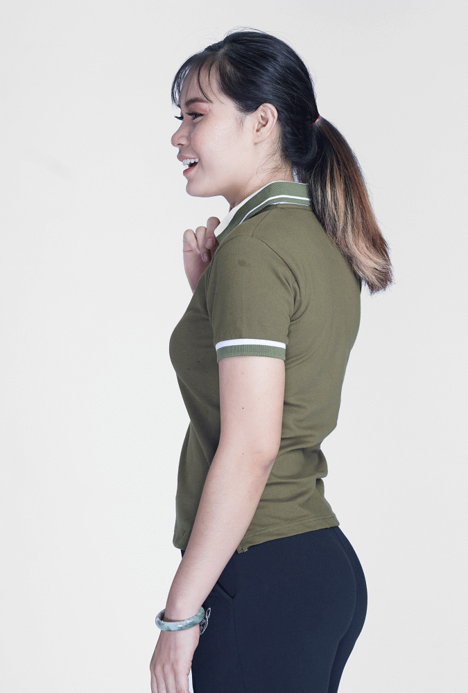 Basic Army Green Polo Shirt
